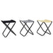Set 3pz Sgabello Pieghevole In Metallo Tessuto Per Campeggio Pesca Spiaggia Mare 020228