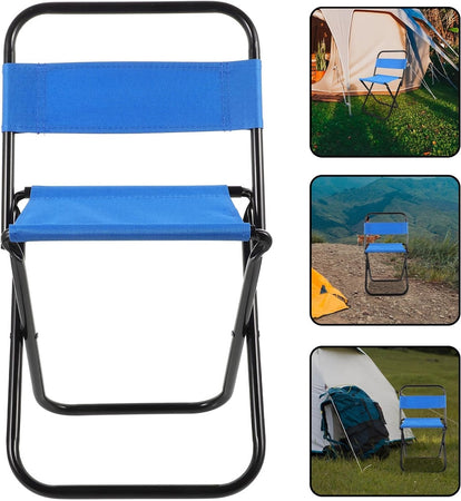 Set 3pz Sedia Pieghevole Da Pesca Campeggio Sgabello Resistente Spiaggia Picnic 023247