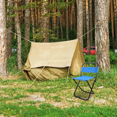 Set 3pz Sedia Pieghevole Da Pesca Campeggio Sgabello Resistente Spiaggia Picnic 023247