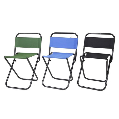 Set 3pz Sedia Pieghevole Da Pesca Campeggio Sgabello Resistente Spiaggia Picnic 023247