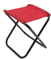 Set 6pz Sgabello Camping Pesca Mini Sedia Spiaggia Pieghevole In Metallo Tessuto 020227