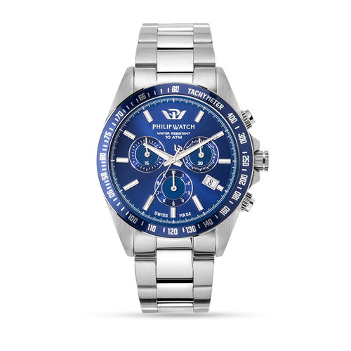 Philip Watch Caribe Sport – Cronografo Uomo Blu Acciaio (R8273607005)
