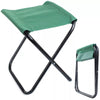 Set 6pz Sgabello Camping Pesca Mini Sedia Spiaggia Pieghevole In Metallo Tessuto 020227