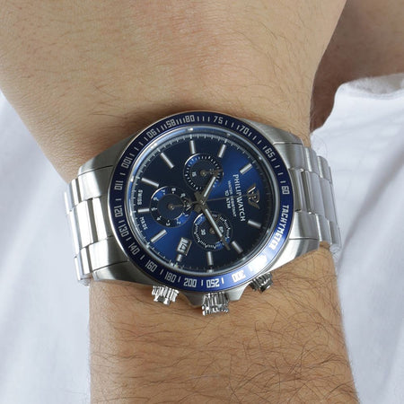 Philip Watch Caribe Sport – Cronografo Uomo Blu Acciaio (R8273607005)