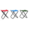 Set 6pz Sgabello Camping Pesca Mini Sedia Spiaggia Pieghevole In Metallo Tessuto 020227