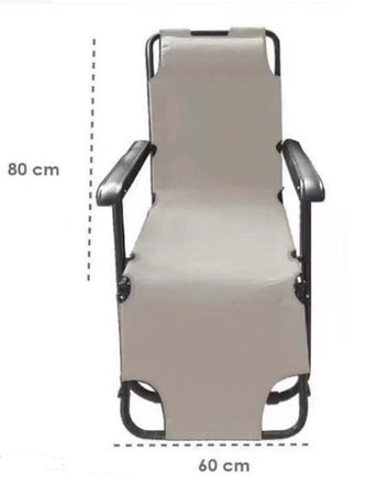 Sdraio Sedia Lettino Relax Prendisole Da Spiaggia Giardino Pieghevole Crema 285003