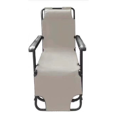 Sdraio Sedia Lettino Relax Prendisole Da Spiaggia Giardino Pieghevole Crema 285003