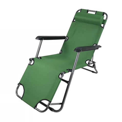 Sdraio Sedia Verde Lettino Relax Prendisole Da Spiaggia Giardino Pieghevole 285009