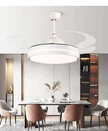 Luce Decorativa Ventilatore Soffitto Luce Led 6000k 4000k 3000k 400cm 72w Con 3 Pale