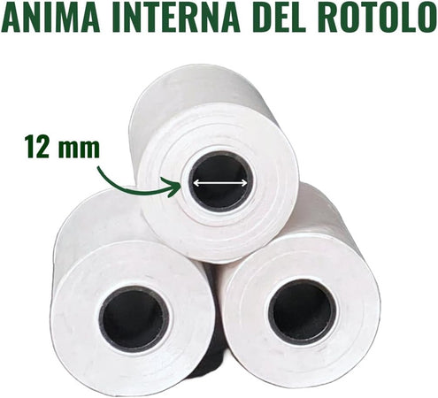 Kit 10 Rotoli Pos In Carta Termica 57mmx20mt Universali Compatibili Con Dispositivi Pos