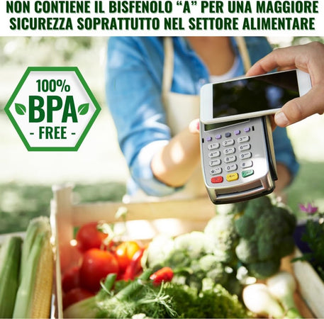 Kit 10 Rotoli Pos In Carta Termica 57mmx20mt Universali Compatibili Con Dispositivi Pos