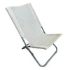 Spiaggina In Textilene Crema Pieghevole Sedia Per Mare Campeggio 57x47x72cm 281051
