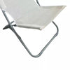 Spiaggina In Textilene Crema Pieghevole Sedia Per Mare Campeggio 57x47x72cm 281051