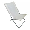 Spiaggina In Textilene Crema Pieghevole Sedia Per Mare Campeggio 57x47x72cm 281051