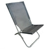 Spiaggina In Textilene Grigia Pieghevole Sedia Per Mare Campeggio 57x47x72cm 281052