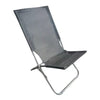 Spiaggina In Textilene Grigia Pieghevole Sedia Per Mare Campeggio 57x47x72cm 281052