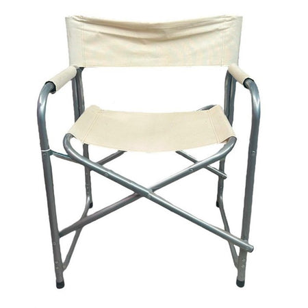 Sedia Regista Crema In Alluminio Per Mare Pesca Spiaggia Giardino Pieghevole 490006