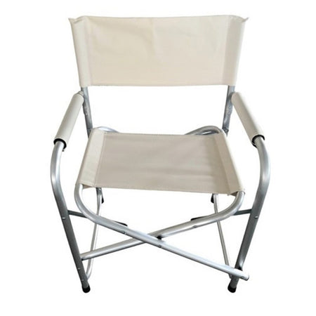 Sedia Regista Crema In Alluminio Per Mare Pesca Spiaggia Giardino Pieghevole 490006