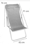Sdraio Sedia Da Spiaggia Mare Campeggio Giardino Esterno 281003 Pieghevole 52x76x91cm