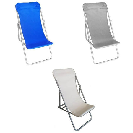 Sdraio Sedia Da Spiaggia Mare Campeggio Giardino Esterno 281003 Pieghevole 52x76x91cm
