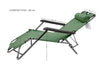 Sedia A Sdraio Lettino Pieghevole Reclinabile In Metallo Con Poggiatesta Verde 017053