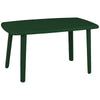 Tavolo Verde Da Esterno 140x90cm Plastica Resistente Per Patio Giardino Terrazza 023542