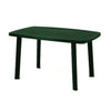 Tavolo Verde Da Esterno 140x90cm Plastica Resistente Per Patio Giardino Terrazza 023542