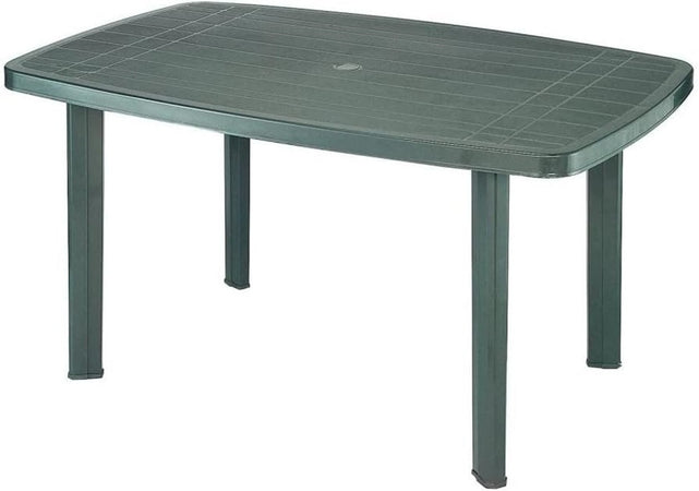 Tavolo Faro Verde Design Ovale In Polipropilene Resistente 137 X 85 X 72 Cm 020361