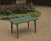Tavolo Rettangolare Da Giardino Esterno Velo Verde 126x76x72cm Resistente 023447