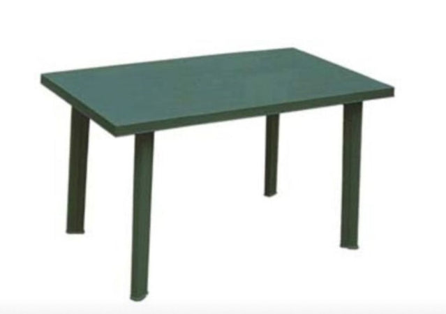 Tavolo Rettangolare Da Giardino Esterno Velo Verde 126x76x72cm Resistente 023447