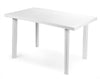 Tavolo Rettangolare Da Giardino Esterno Velo Bianco 126x76x72cm Resistente 008944