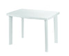 Tavolo Da Giardino Rettangolare Bianco Arredo Esterno Resistente 101x68xh72cm 012138