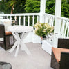 Tavolo Rotondo Da Giardino Don Bianco Resistente 70xh72cm Arredo Da Esterno 012139