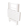 Tavolo Pieghevole Bianco In Polietilene 79x72x70cm Tavolino Giardino Campeggio 012140