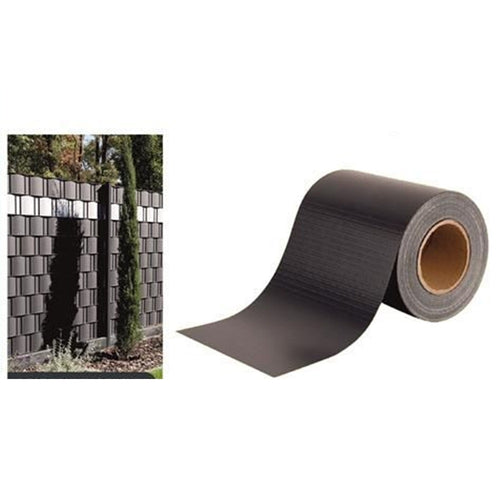 Frangivista Rotolo Grigio Pvc Per Balconi Ringhiere Recinzioni Protezione 19cmx35mt 77585