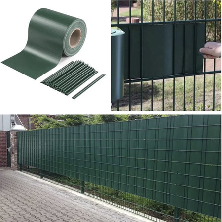 Frangivista Rotolo Verde Pvc Per Balconi Ringhiere Recinzioni Protezione 19cmx35mt 06267