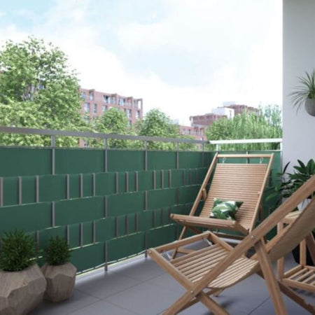 Frangivista Rotolo Verde Pvc Per Balconi Ringhiere Recinzioni Protezione 19cmx35mt 06267