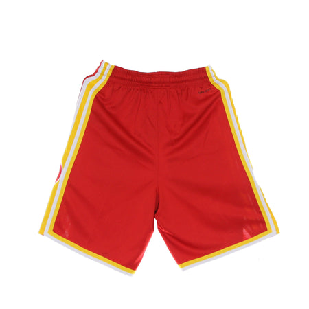 NIKE NBA Pantaloncino Basket Uomo Nba Dry Fit Swingman Short Icon Edition 2020 Atlhaw University Red/amarillo/white/white da uomo