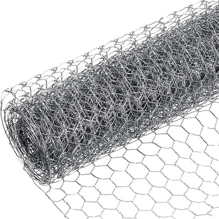 Rete Metallica Zincata A Maglia Esagonale 16mm 1x10mt Recinzione Protezione Grn61 04318
