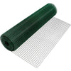 Rete Metallica Plastificata Verde 1x10mt Maglia 12,7x12,7mm Recinzione Protettiva 57733