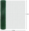 Rete Metallica Plastificata Verde 1x10mt Maglia 12,7x12,7mm Recinzione Protettiva 57733