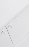 Espositore Darik colore bianco con 8 cesti in salice per interni