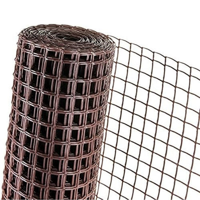 Rete Di Plastica Protettiva 1x5 Mt Marrone Per Cancelli Recinzioni Balconi 206612