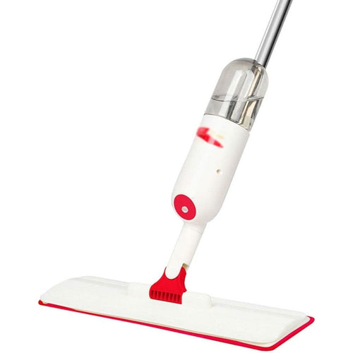 Mocio Spray Per Pulizia Pavimenti Con Panno Microfibra Serbatoio 350ml Rotazione 360°