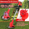 Decespugliatore A Batteria 21v Tagliabordi Elettrico Altezza Regolabile Per Giardini
