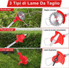 Decespugliatore A Batteria 21v Tagliabordi Elettrico Altezza Regolabile Per Giardini