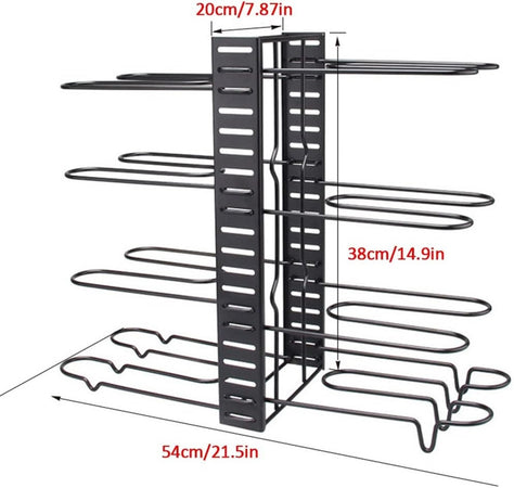 Organizzatore Estensibile Regolabile Per Pentole Padelle A 8 Livelli Organizer Cucina