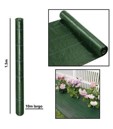Rete Telo Pacciamatura Anti Erba Per Orto Giardino Serra 1.5x10 Mt Resistente 222252