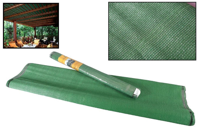 Rete Ombreggiante Schermante Verde 2 X 5 Mt Per Protezione Giardini Terrazze 134702