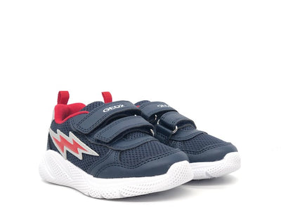 GEOX Sneaker bambino B SPRINTYE B. A navy/red